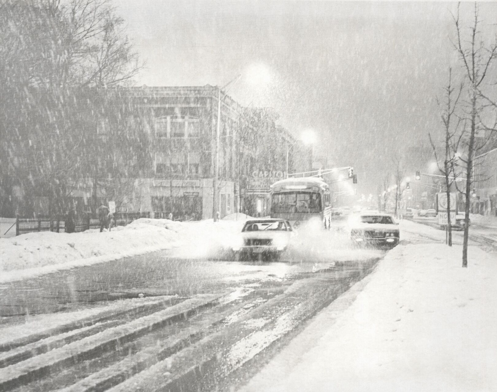 Snow on North Street, Pittsfield, undated